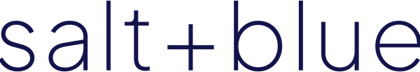 Blue salt+blue wordmark logo